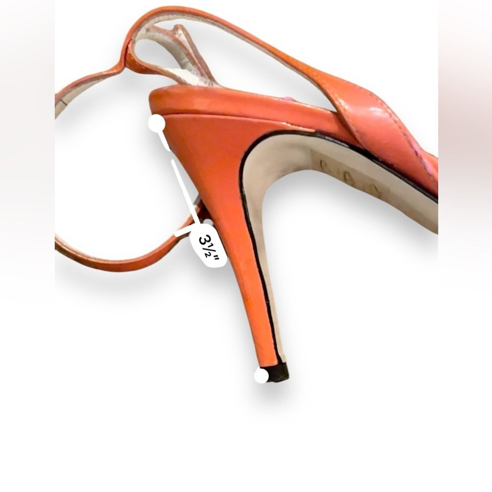 Dolce & Gabbana Dolce & Gabbana Y2K Vernice Leather Coral Pink Beaded Heels Size US 8.5 / IT 38.5 - 11 Thumbnail