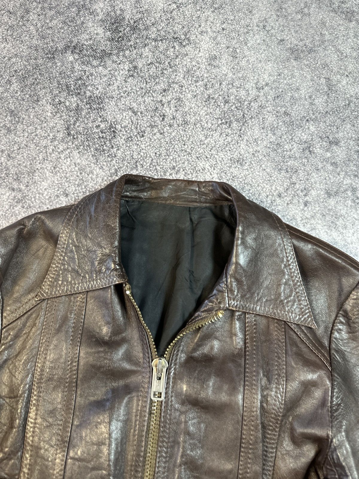 Genuine Leather Y2K Vintage Leather Jacket Streetwear Rare Style USA VTg S Size US S / EU 44-46 / 1 - 3 Thumbnail