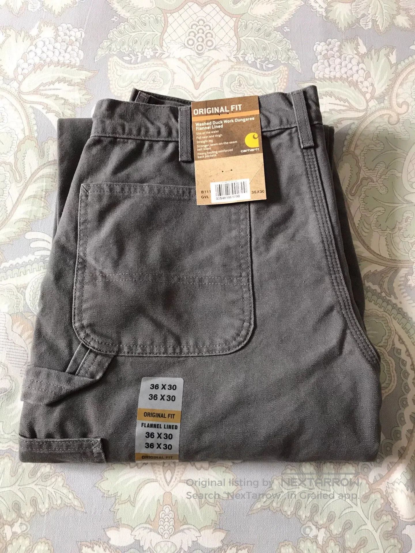 Carhartt Carhartt B111 Washed Canvas Work Pants. Size US 36 / EU 52 - 1 Thumbnail
