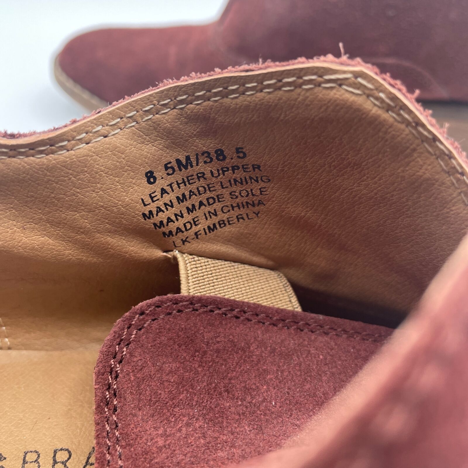Lucky Brand Lucky Brand Fimberly Booties Suede Leather Red Womens 8.5 Size US 8.5 / IT 38.5 - 7 Thumbnail