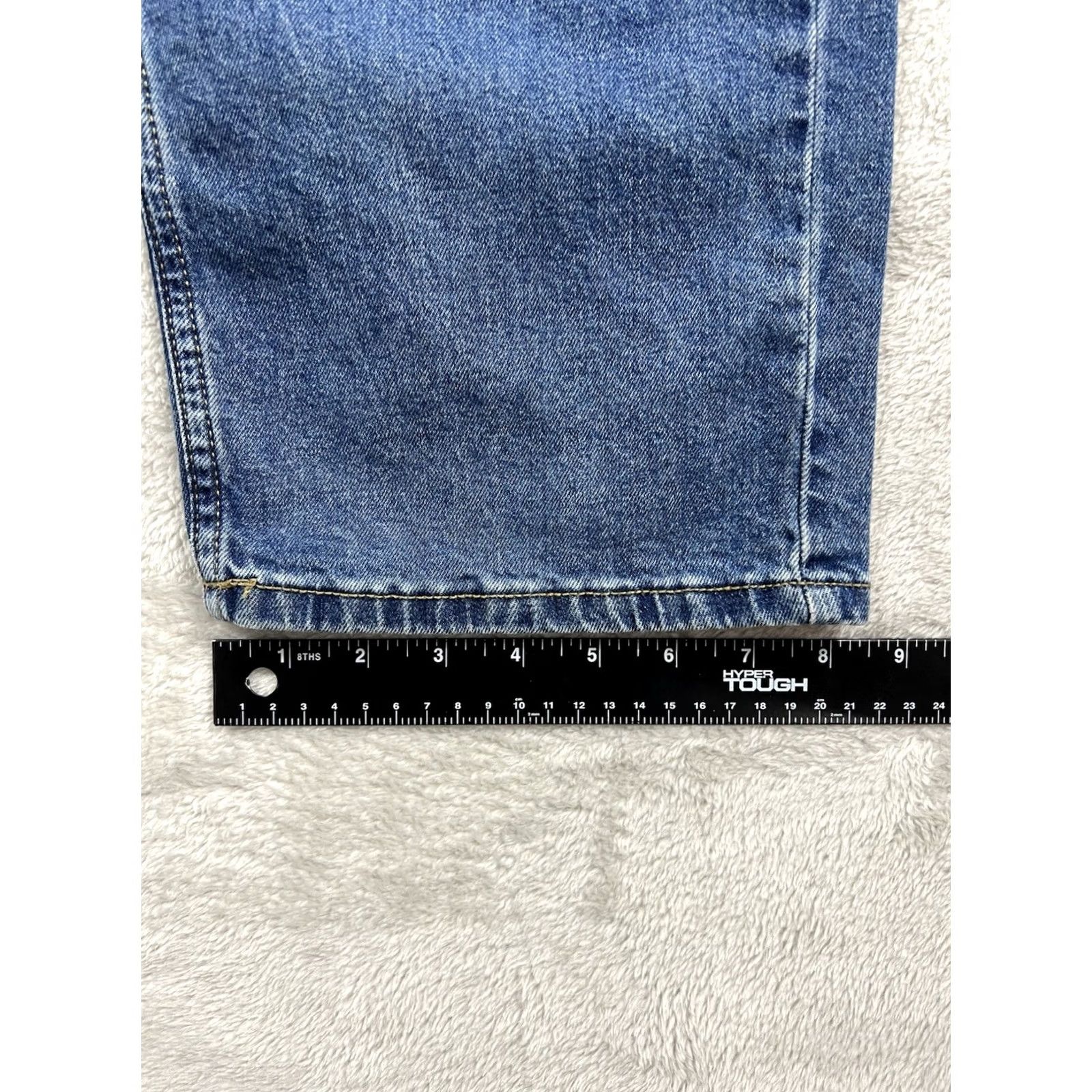 Lee VINTAGE Lee Jeans Women's High-Rise Reg Fit Straight Leg Med Wash Size 14 Medium Size 36" / US 14 / IT 50 - 6 Thumbnail
