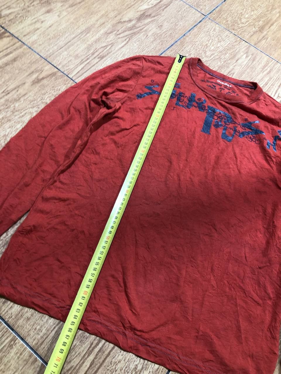 Diesel Vintage Diesel T Shirt Logo Mens Long Sleeve Tee Size US L / EU 52-54 / 3 - 13 Thumbnail