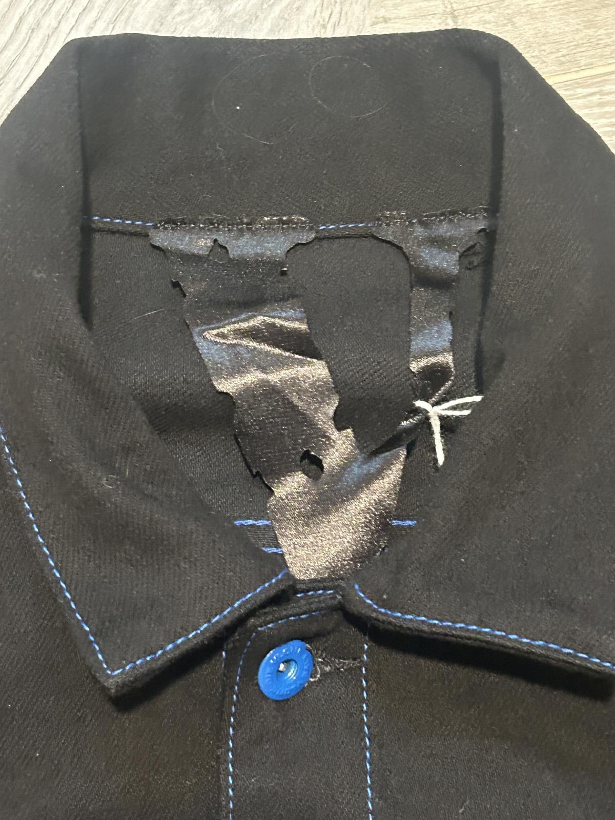 Vlone Rare Vlone Friends Denim Jacket – Black / Blue – Size Large Size US L / EU 52-54 / 3 - 4 Thumbnail