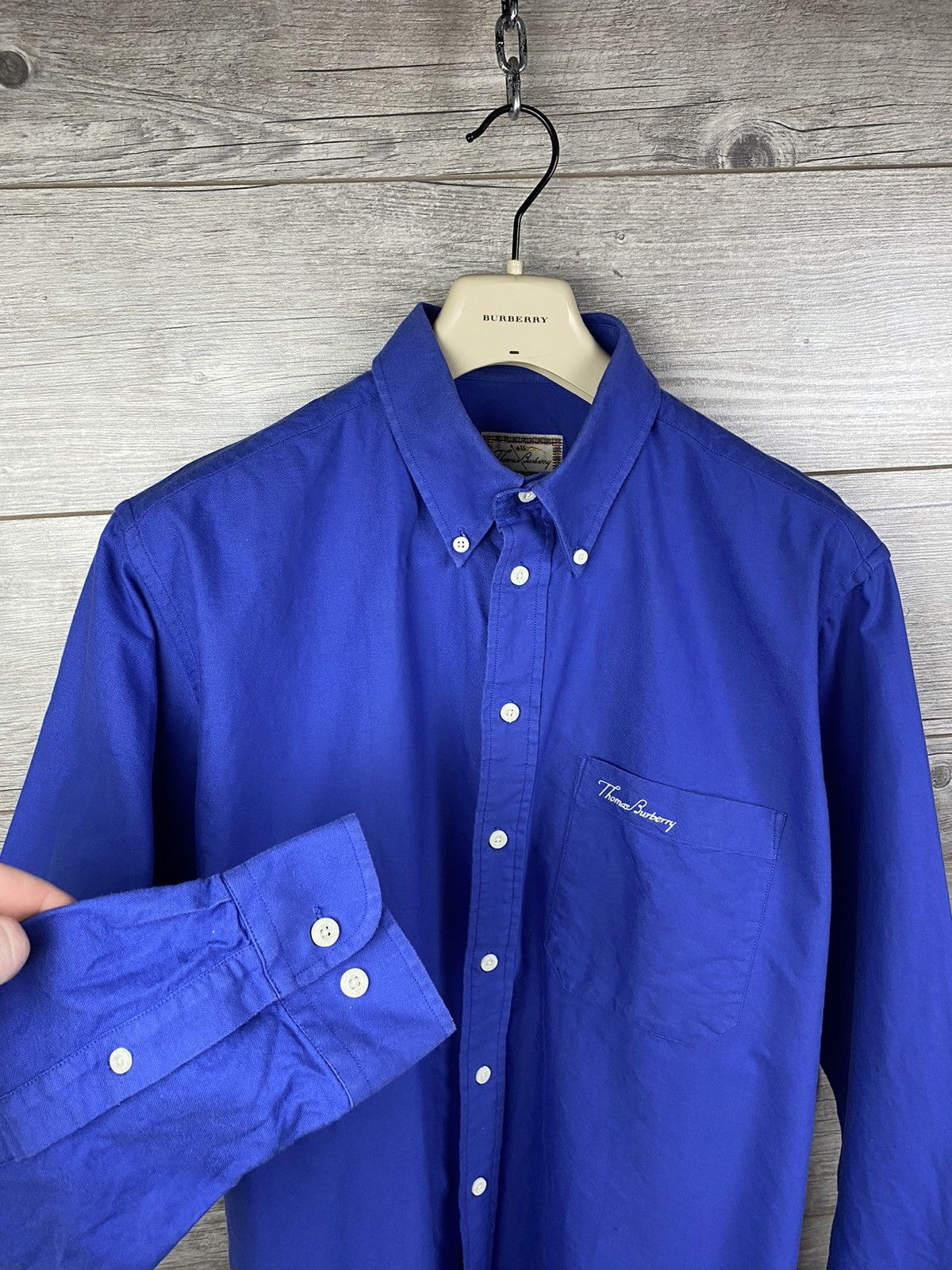 Burberry Thomas Burberry Long Sleeve Shirt Size XL Size US XL / EU 56 / 4 - 3 Thumbnail