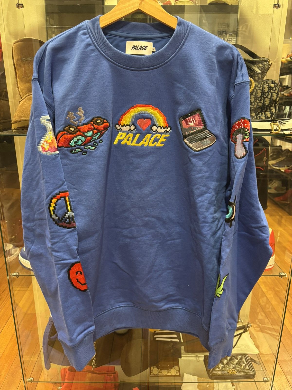 Palace Palace Mixed Media Bitmap Crewneck Size US XXL / EU 58 / 5 - 1 Thumbnail