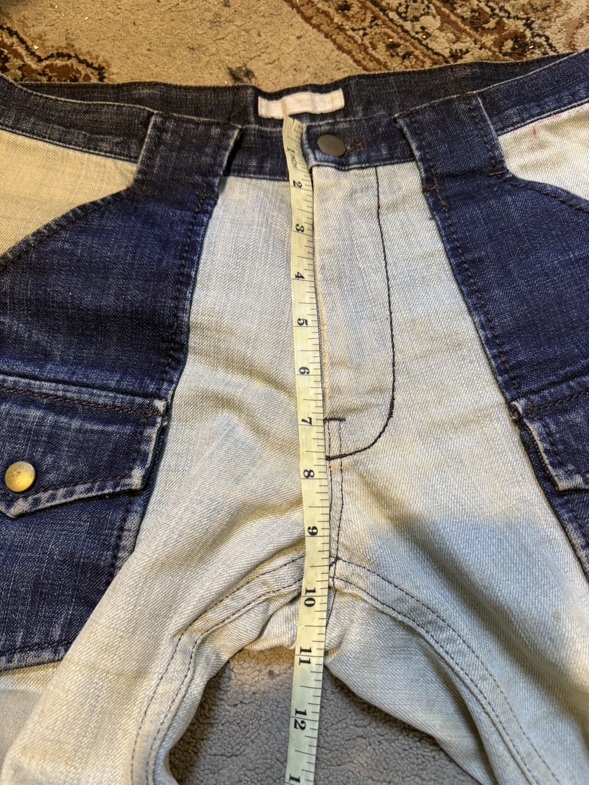 Number (N)ine Number Nine A/W 2000 “Redisun” Distressed Bush Denim Pant Size US 32 / EU 48 - 13 Thumbnail
