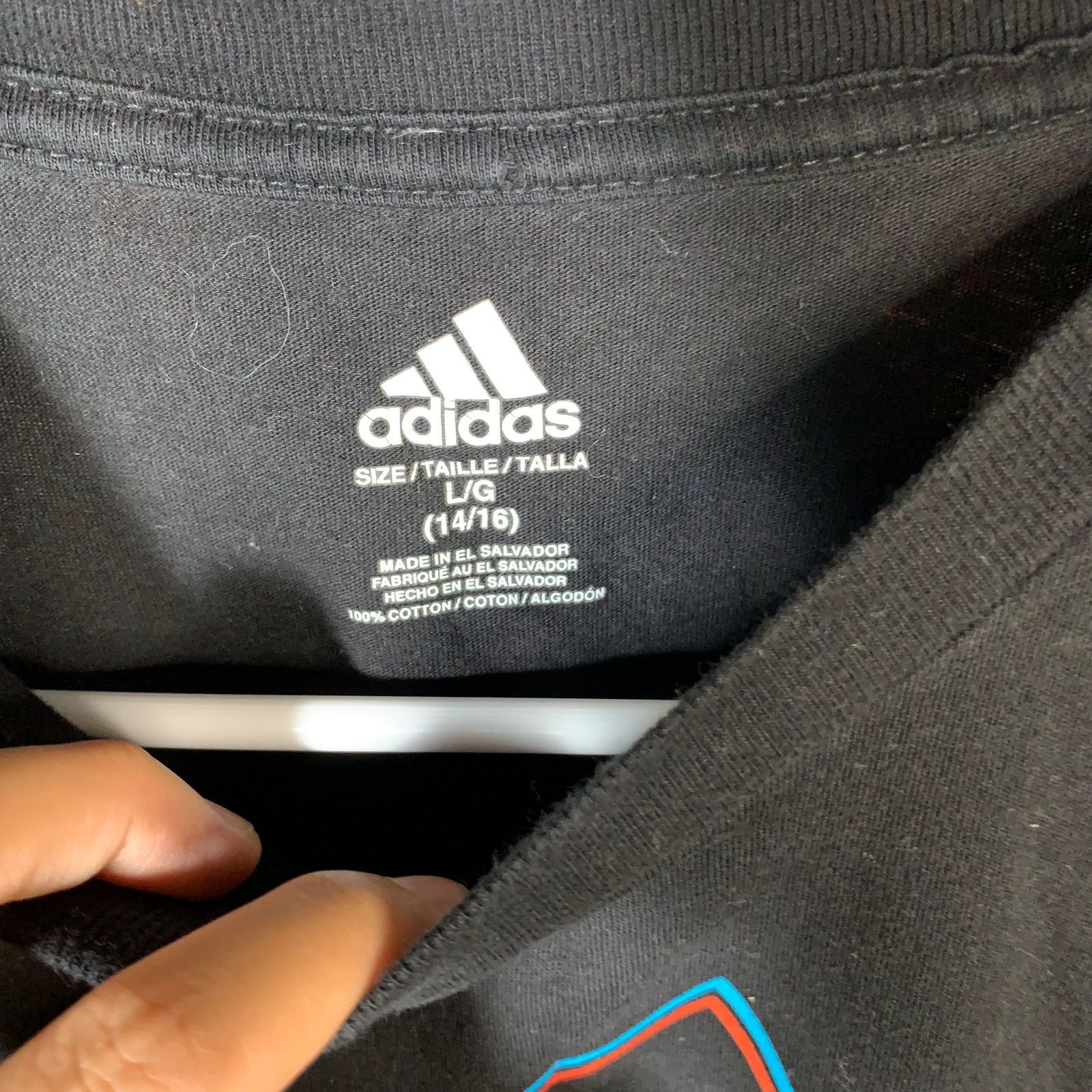 Adidas Adidas Black Tee for Boy Size L (14/16) Size US L / EU 52-54 / 3 - 5 Thumbnail