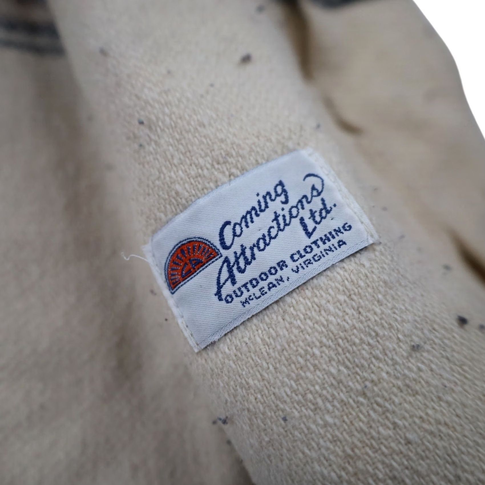Vintage VINTAGE Coming Attractions Mens Jacket Striped Light Cream 9/10 Medium M Size US M / EU 48-50 / 2 - 7 Thumbnail