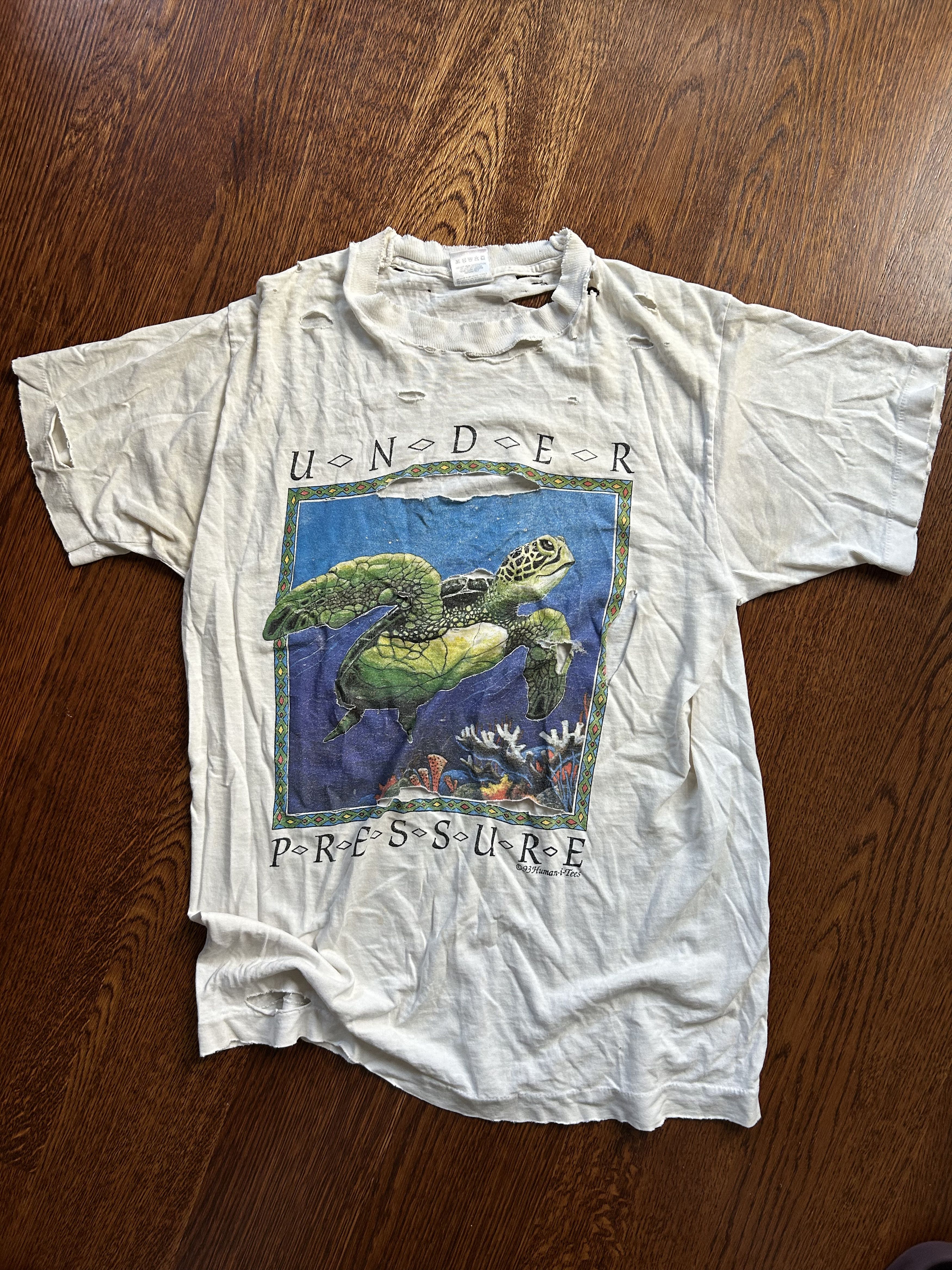 Other 1990S THRASHED UNDER PRESSURE TEE - M × 1 Size US M / EU 48-50 / 2 - 1 Thumbnail