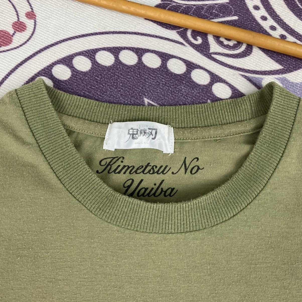 Anime Rare🔥Kamado Tanjiro Anime Shirt Big Logo Spell Out Size US M / EU 48-50 / 2 - 8 Thumbnail