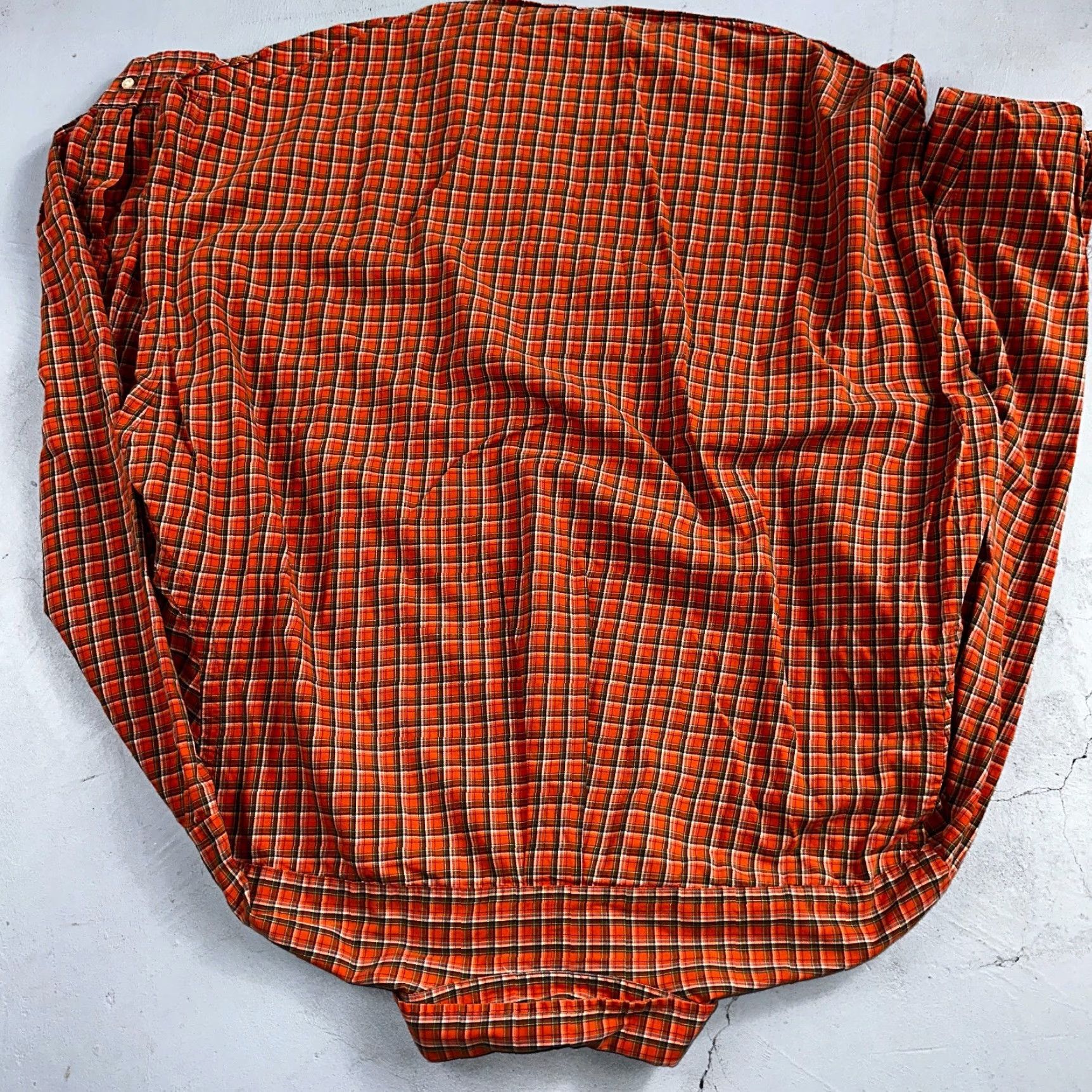 Ralph Lauren Ralph Lauren Vintage Classic Fit Button-Down Shirt Mens 2XL Orange Plaid Blue Label Shirt Button-Up Men’s Classic Size US XXL / EU 58 / 5 - 8 Thumbnail
