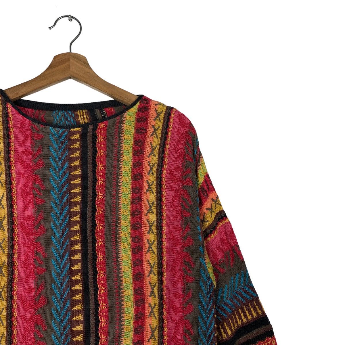 Japanese Brand 🔥90’s Vintage Knit Sweater Inspire Coogi Design Size US M / EU 48-50 / 2 - 5 Thumbnail