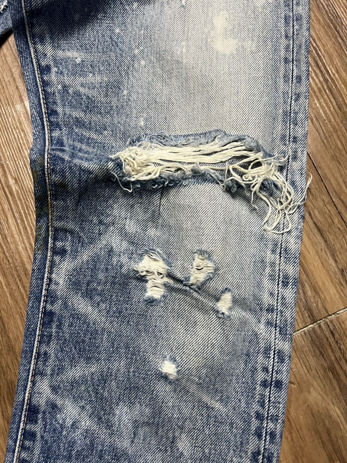 If Six Was Nine RNA Inc. Vintage Destroyed Denim Jeans (41) Size US 29 - 6 Thumbnail
