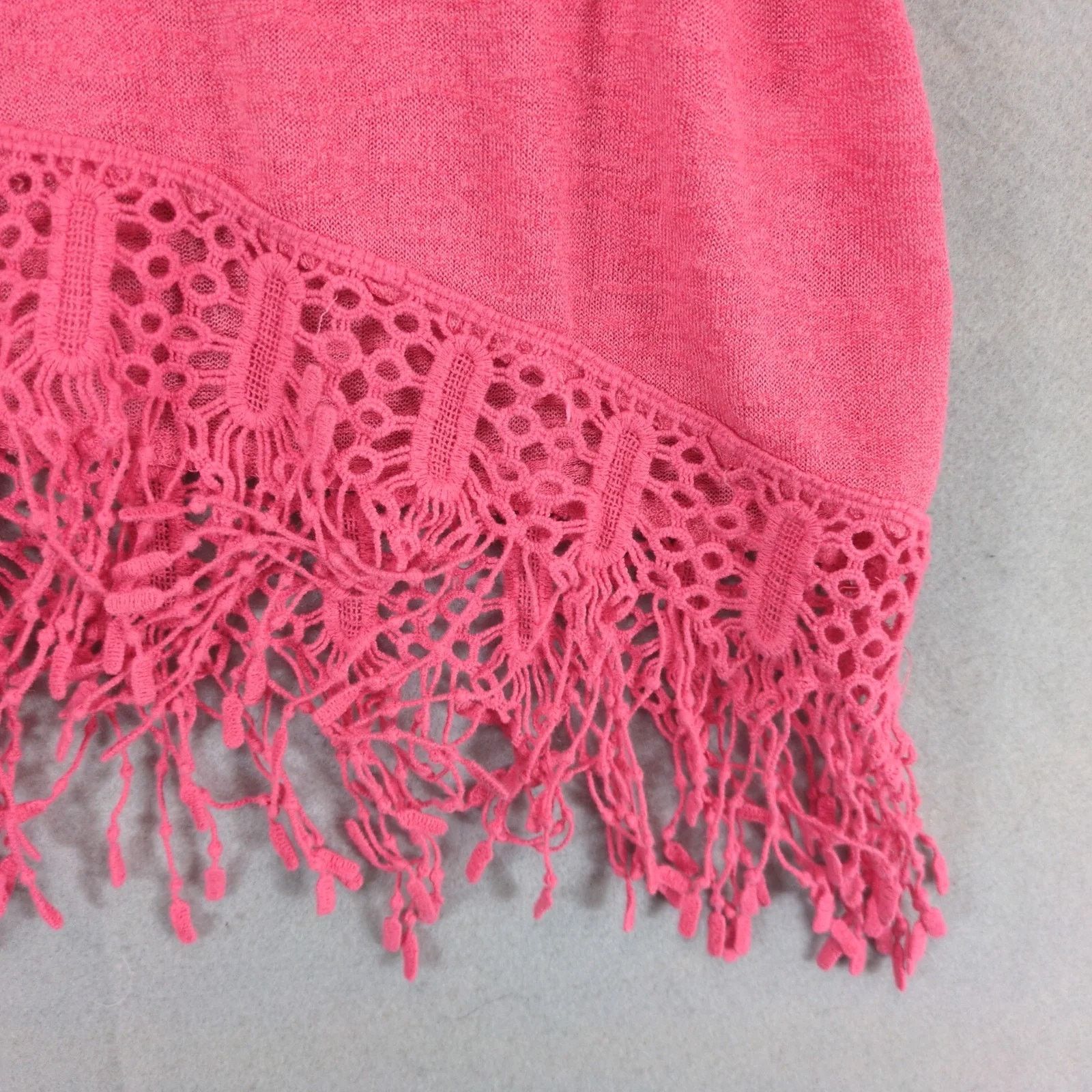 Other Cato Woman Coral Pink Sleeveless Blouse Top Womens 2X Fringe Size XXL / US 16-18 / IT 52-54 - 9 Thumbnail