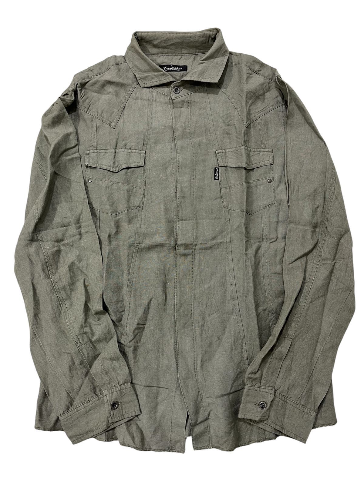 Tornado Mart Tornado Mart Western Linen Button ups Shirt Size US L / EU 52-54 / 3 - 1 Thumbnail