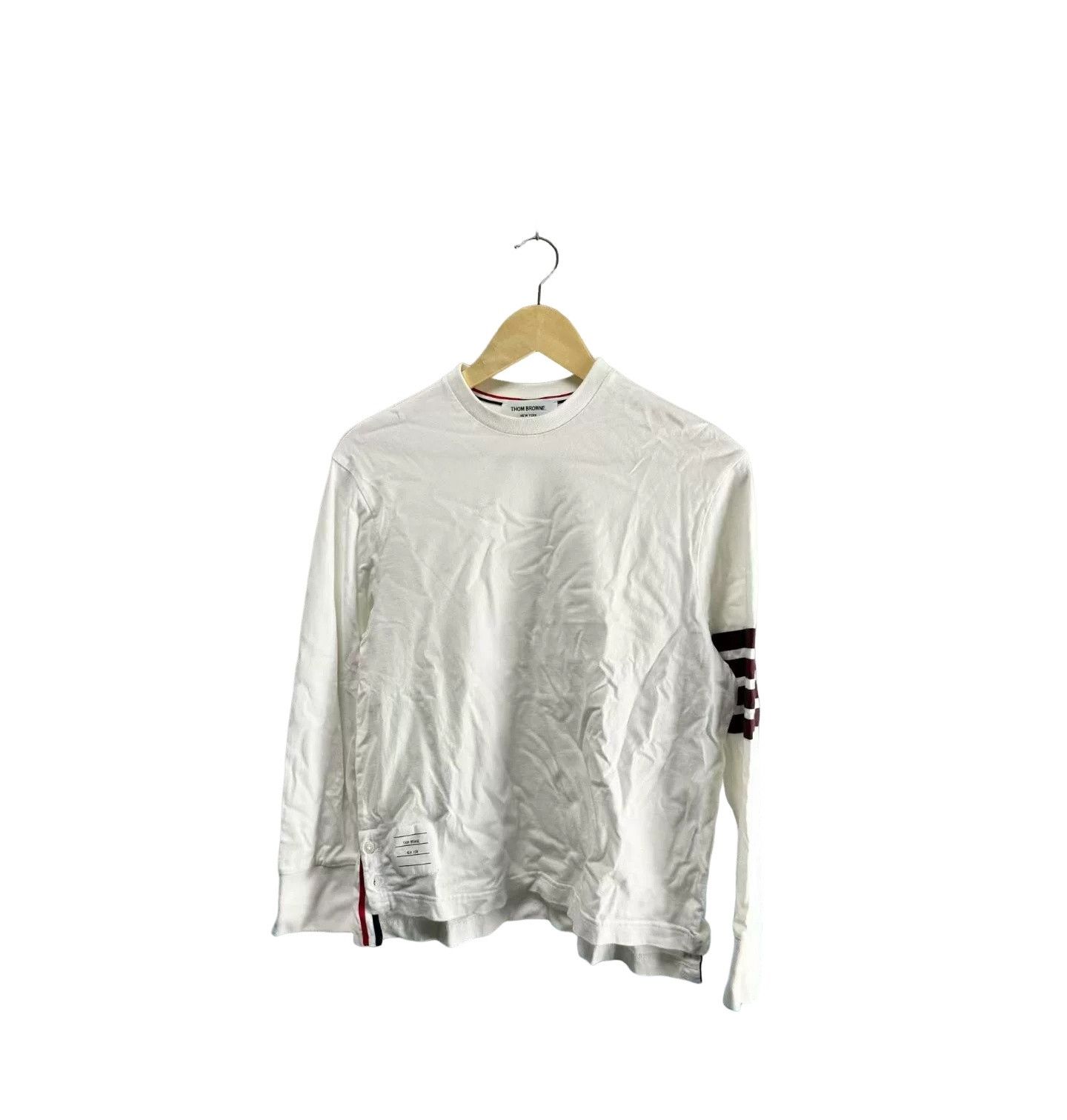 Thom Browne Thom Browne 4-Bar Long Sleeve T-Shirt Size 38 Size US S / EU 44-46 / 1 - 1 Thumbnail