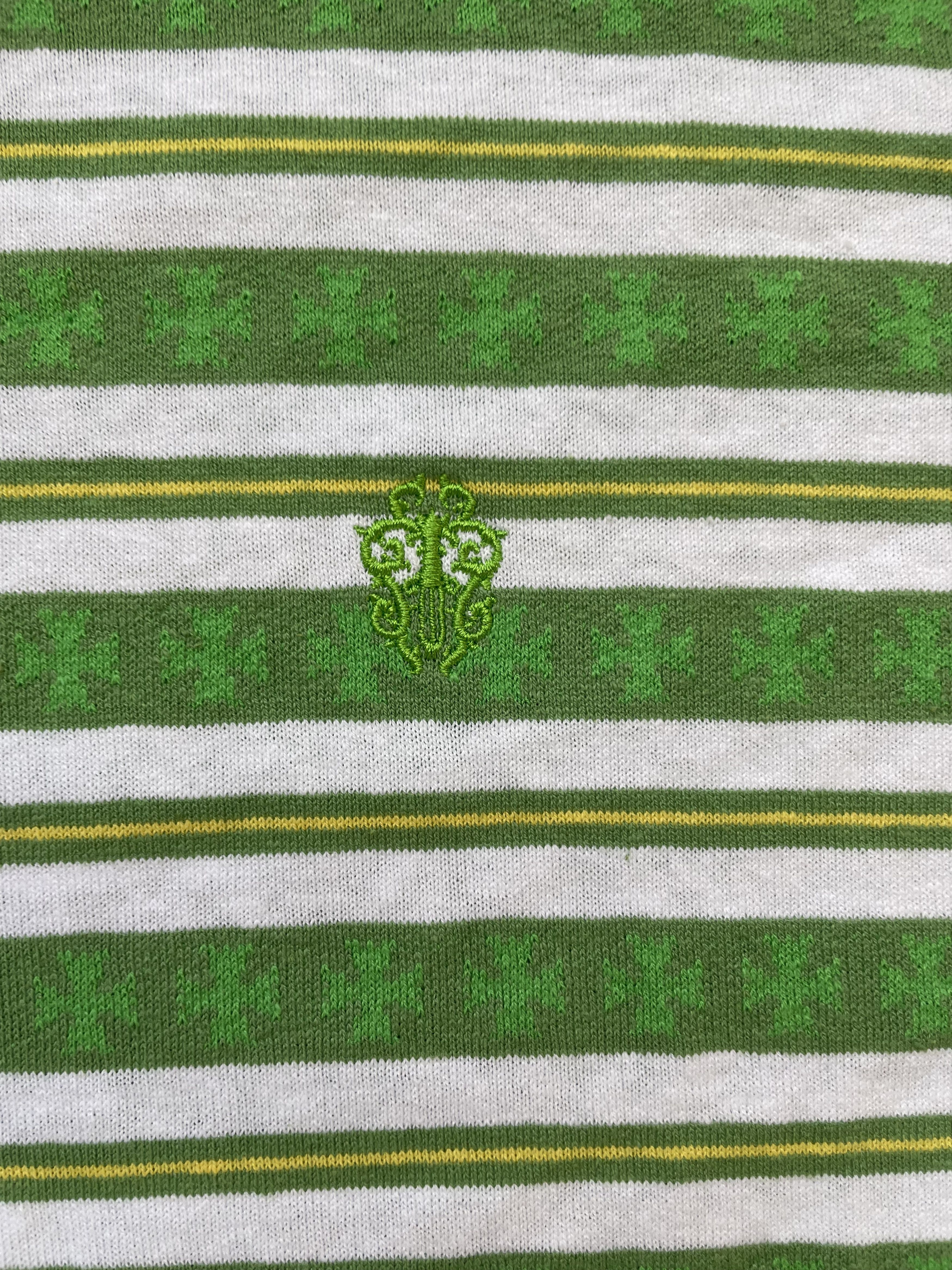 Chrome Hearts Chrome Hearts Green Stripe Logo Men's Tee Size US M / EU 48-50 / 2 - 5 Thumbnail