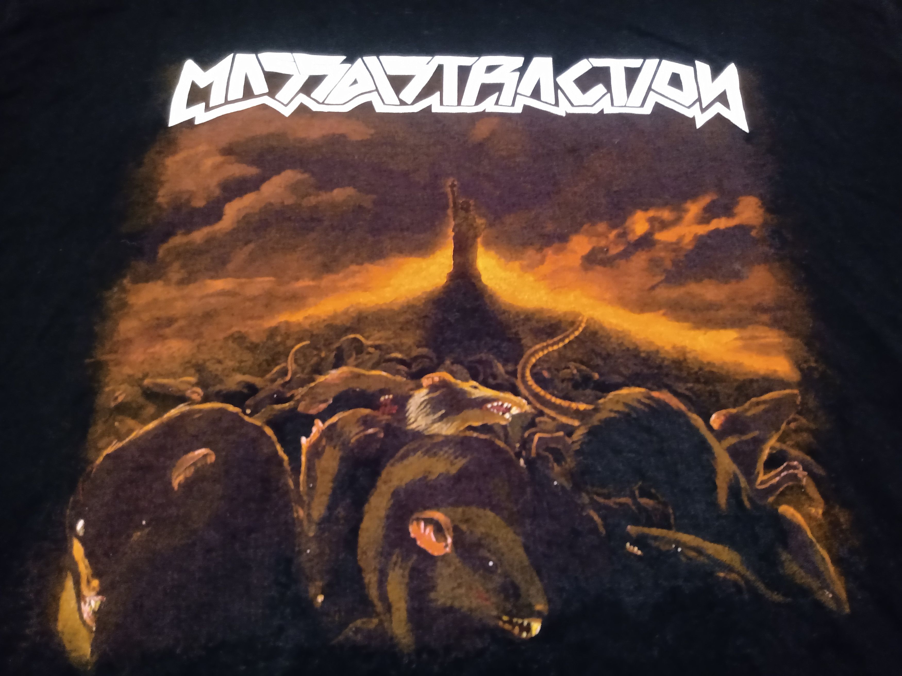 Band Tees Massdistraction Follow the Rats Size XL Thrash Metal Sweden Size US XL / EU 56 / 4 - 2 Thumbnail