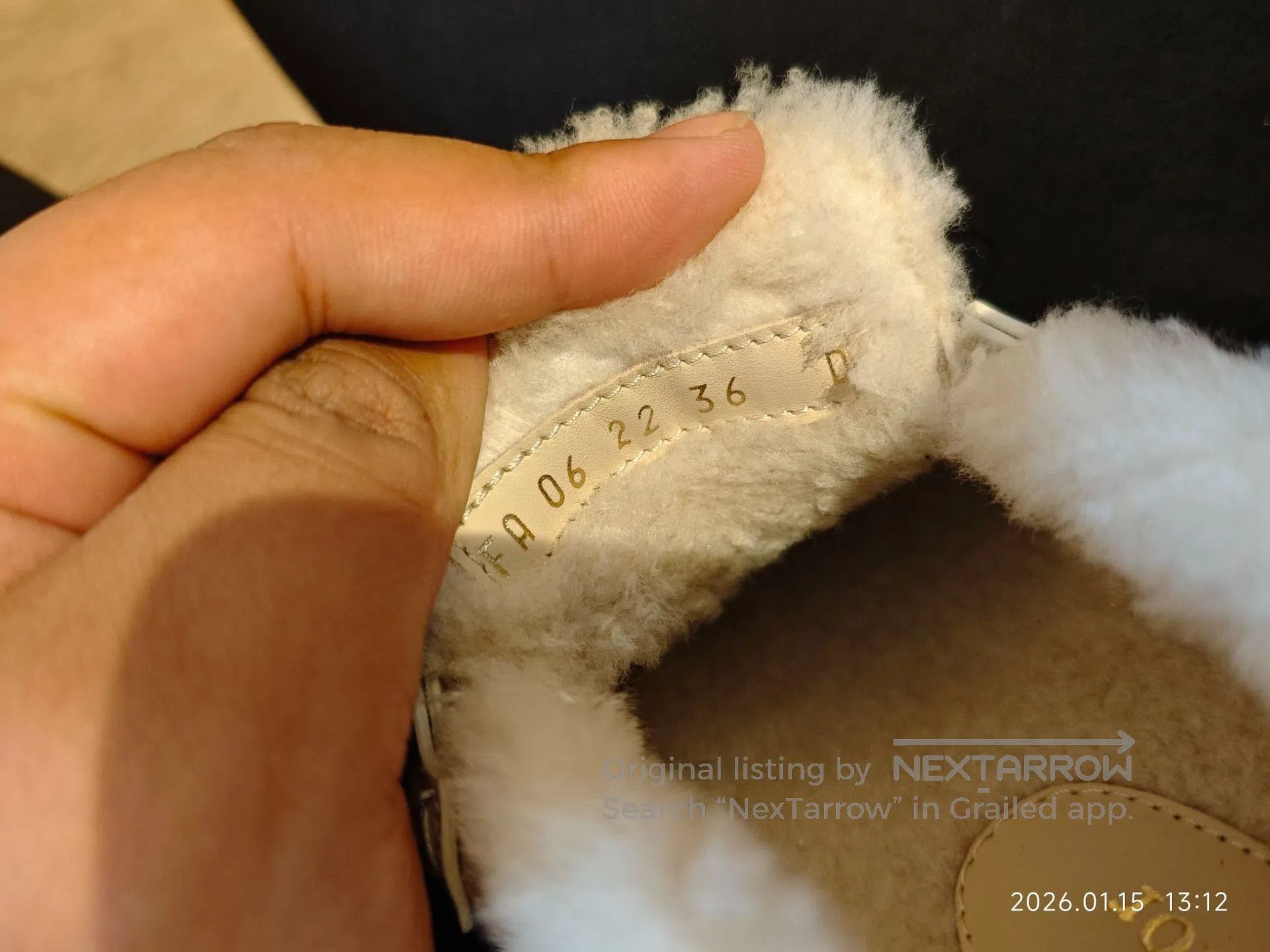 Dior Dior Beige leather round-toe fluffy loafers| Size US 5.5 / IT 35.5 - 3 Thumbnail