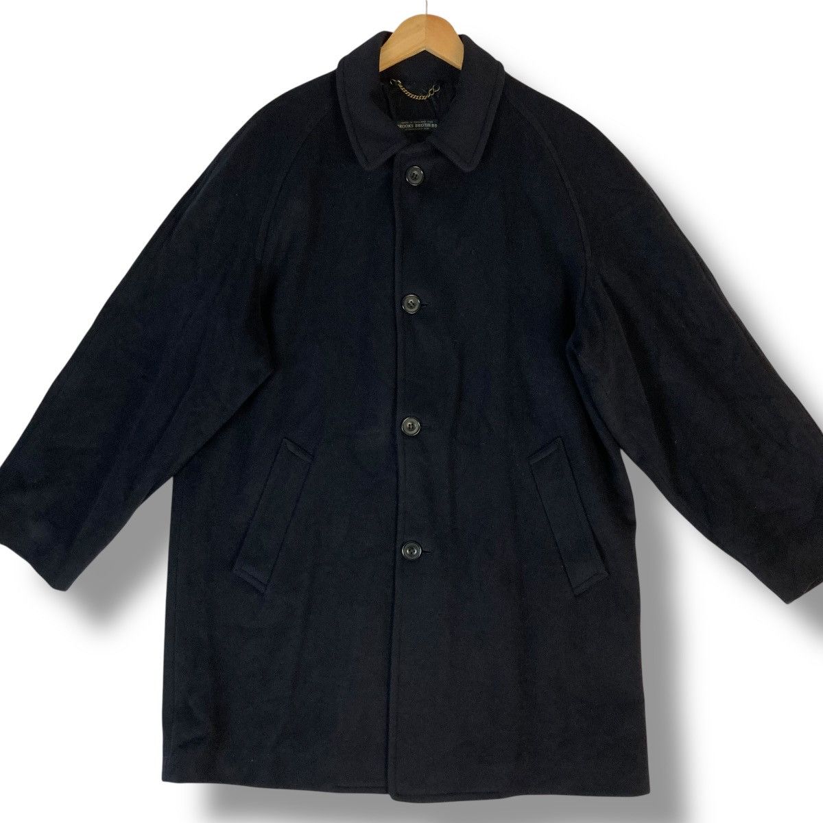Brooks Brothers 🇬🇧 VINTAGE BROOKS BROTHERS WOOL OVERCOAT JACKET Size US M / EU 48-50 / 2 - 8 Thumbnail