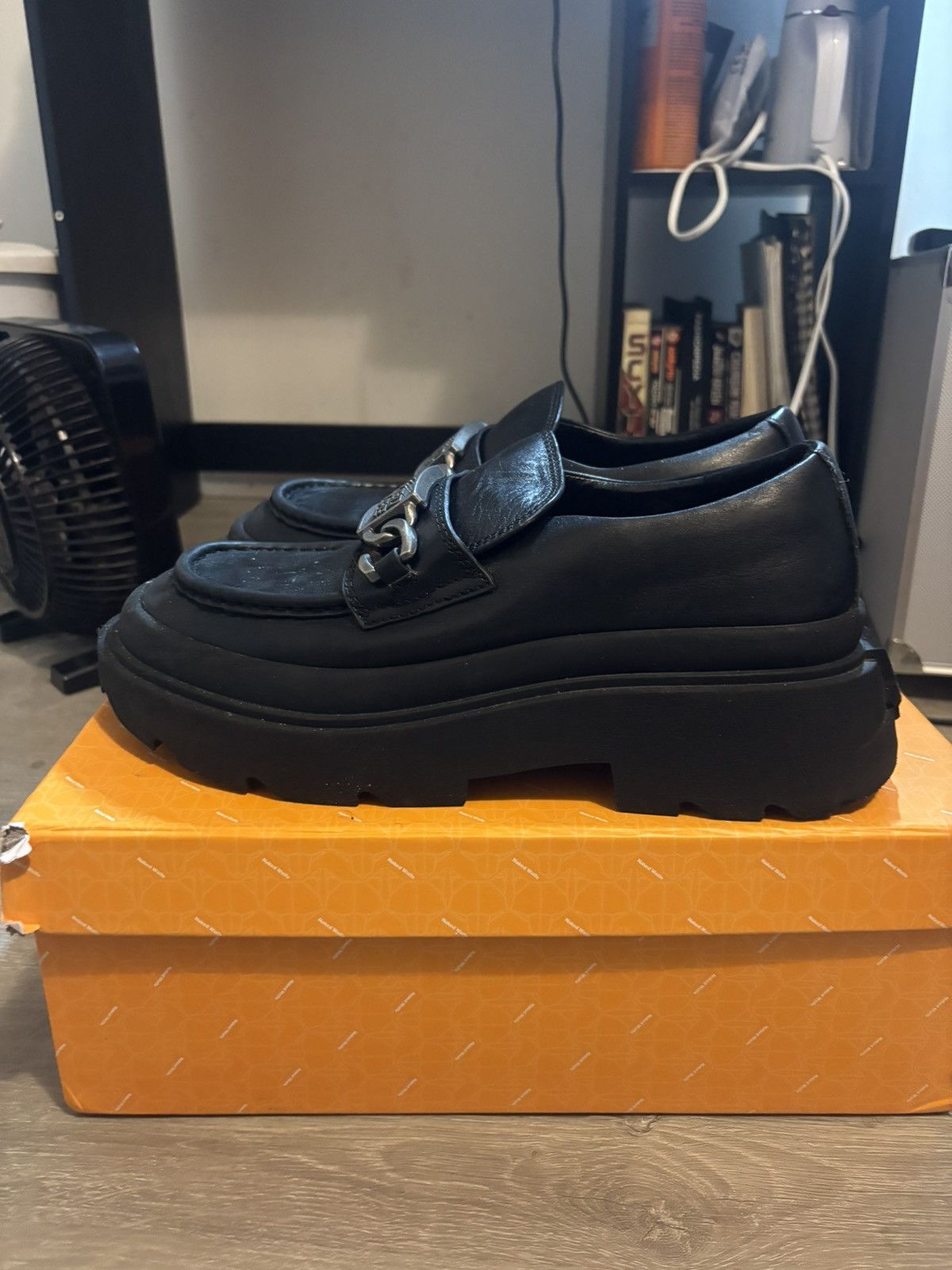 NAKED WOLFE Naked Wolfe Dome black leather loafers Size US 10 / EU 43 - 3 Thumbnail