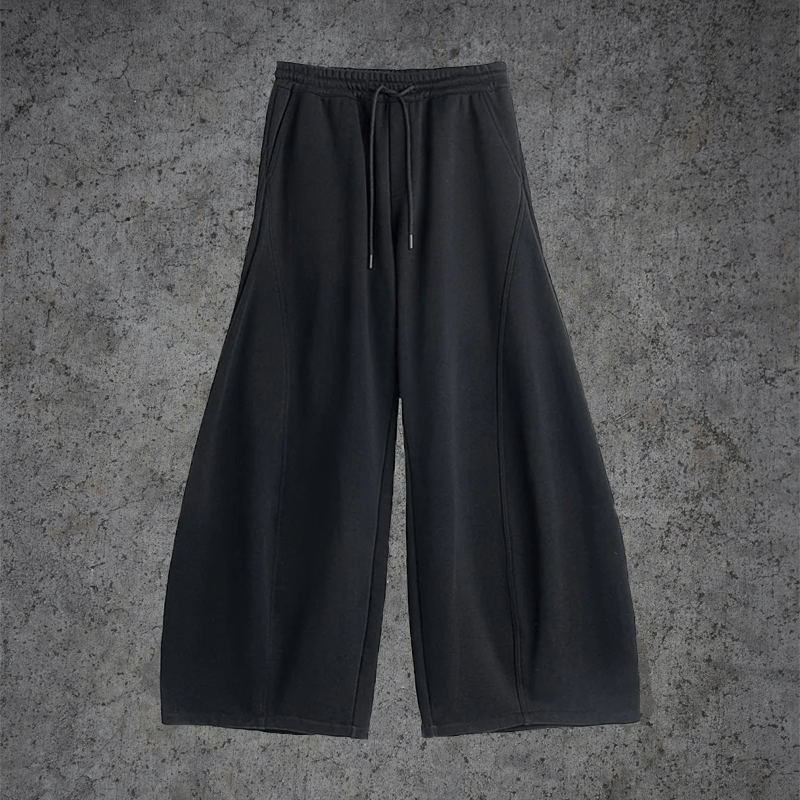 Archival Clothing × Japanese Brand × Streetwear Black Y2K Wide Leg 