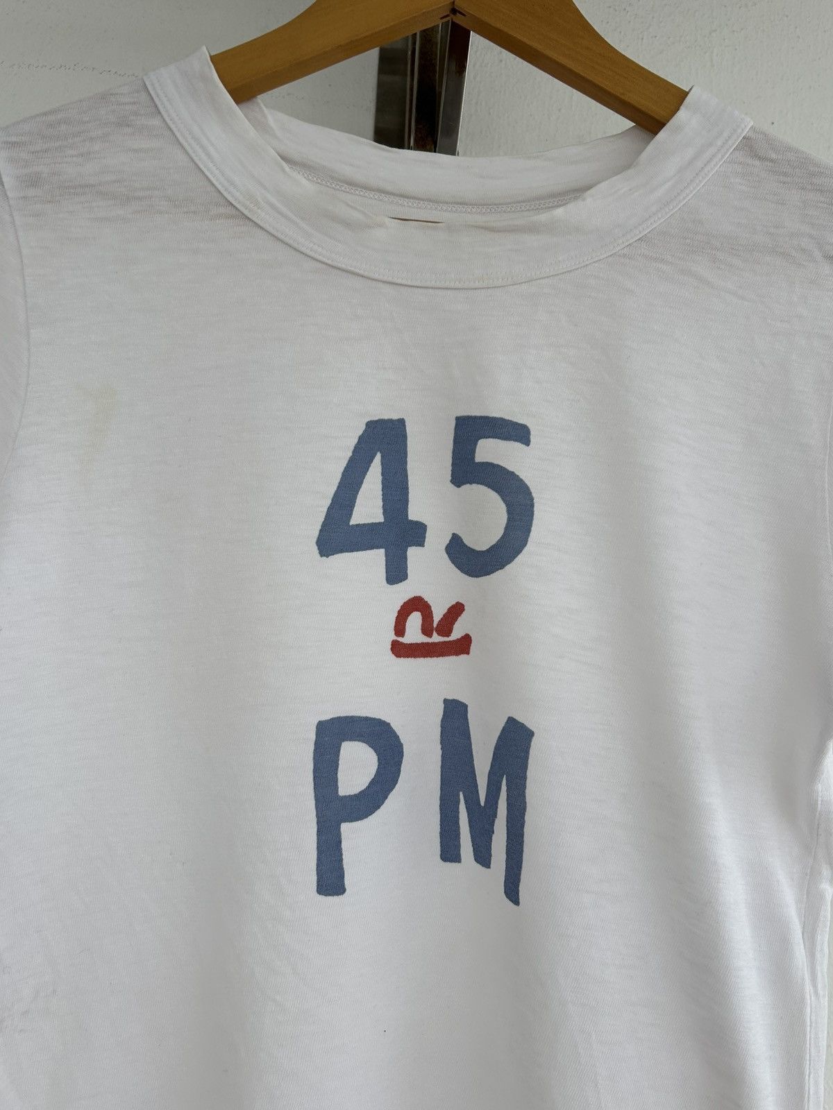 45rpm 45rpm Vintage Fronthit White Tee Size US M / EU 48-50 / 2 - 3 Thumbnail