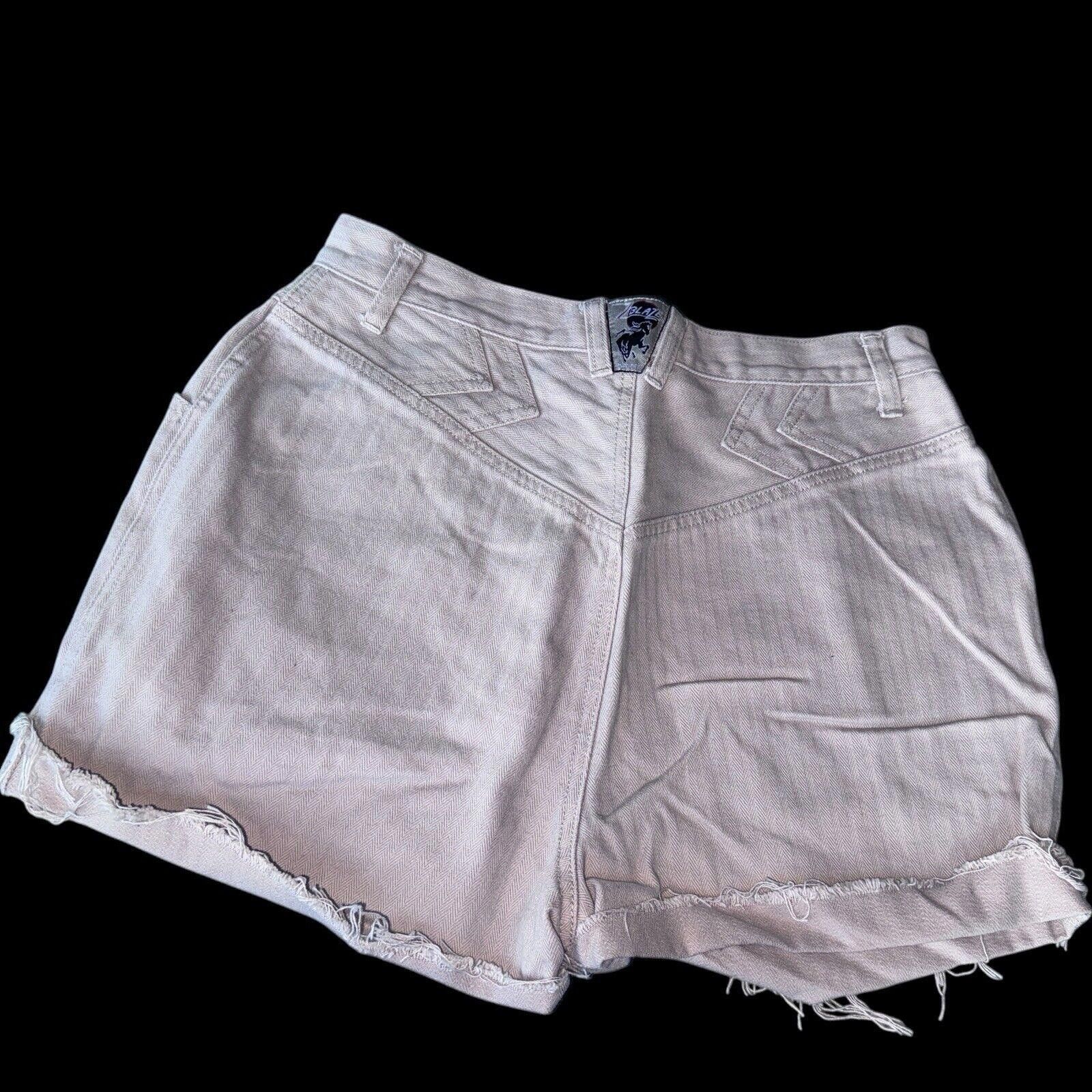Designer Khaki Denim BAREBACK Blaze High Rise Cuff Off Shorts 13 Jr Size 34" / US 12 / IT 48 - 6 Thumbnail