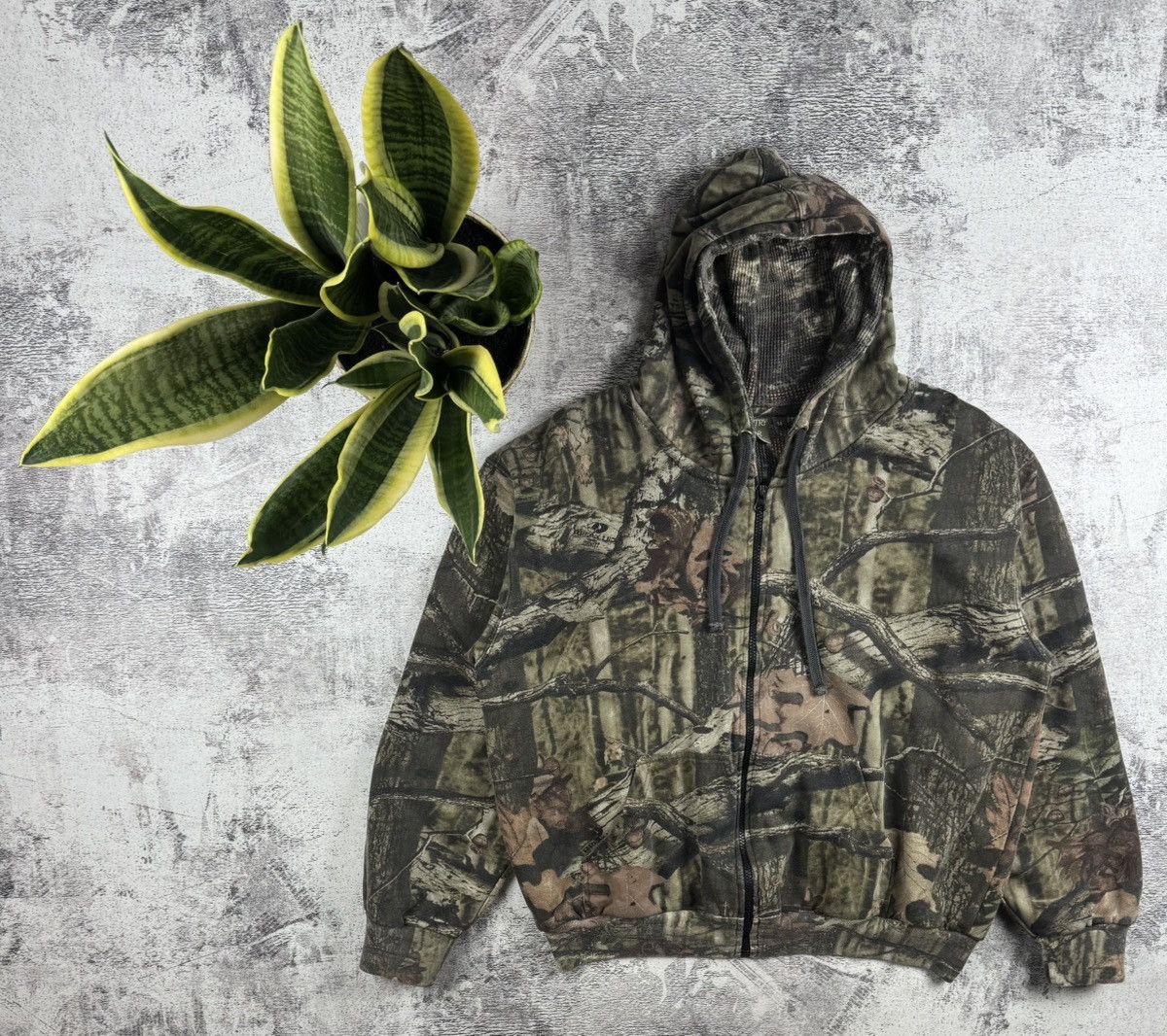 Realtree Country Wear Camo RealTree Jungle Men’s M Cotton Mountain Zip Hoodie Pullovover Size US M / EU 48-50 / 2 - 1 Thumbnail