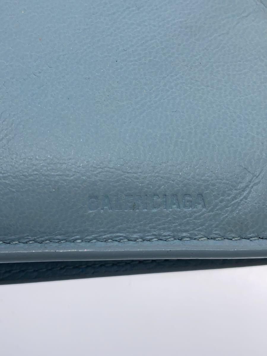 Balenciaga Balenciaga Neo Classic Leather Bi-Fold Wallet Blue Size ONE SIZE - 3 Thumbnail