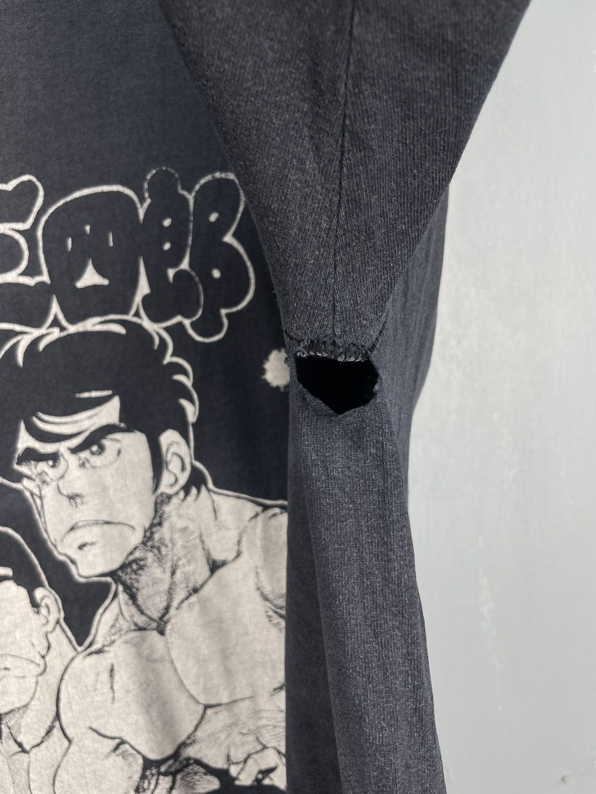 Japanese Brand Vintage 90s 1.2 Sansiro Japanese Anime distressed tee Size US L / EU 52-54 / 3 - 8 Thumbnail