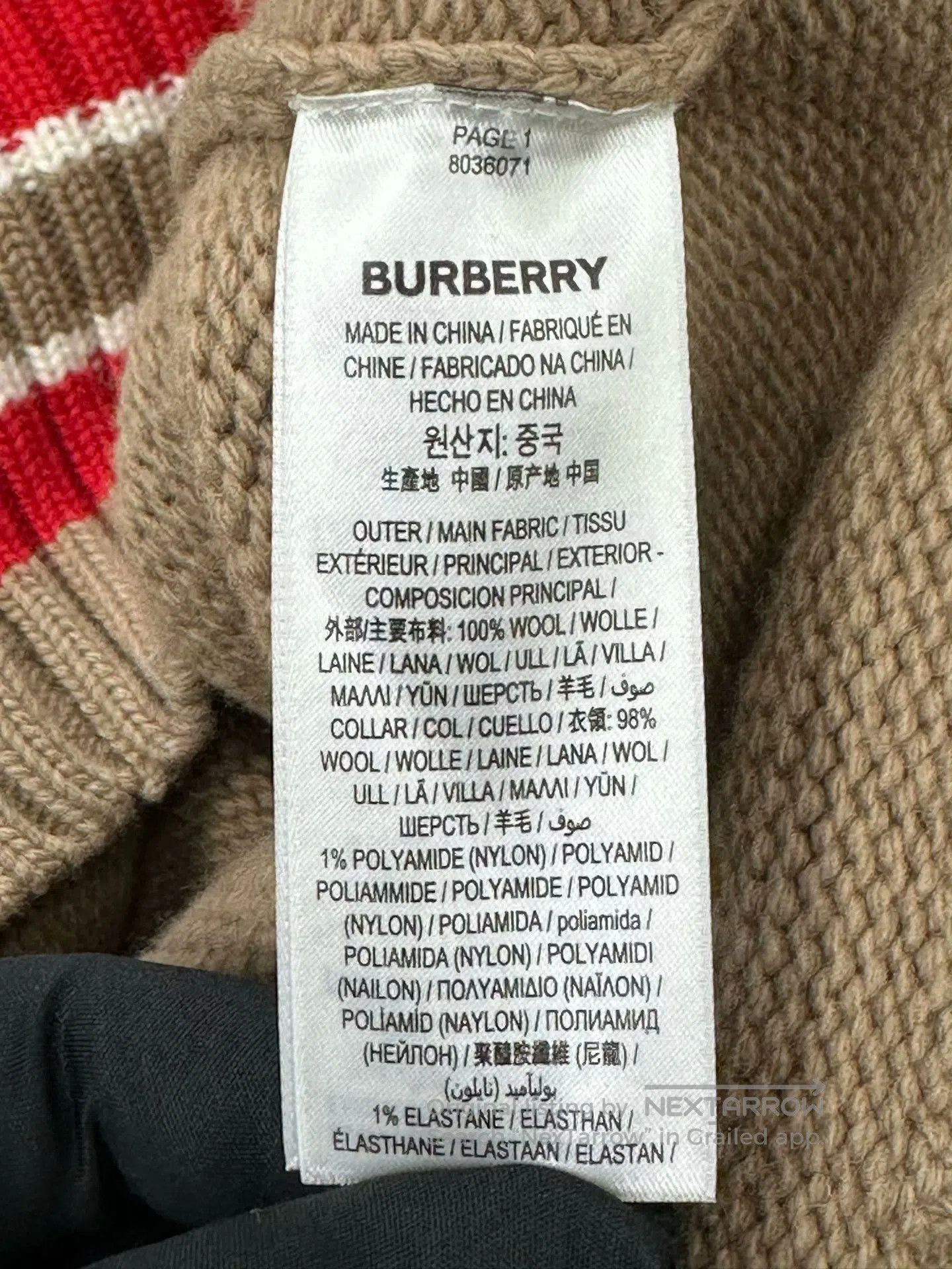 Burberry Burberry Brown V-neck Gold Button Knit Sweater| Size US M / EU 48-50 / 2 - 4 Thumbnail