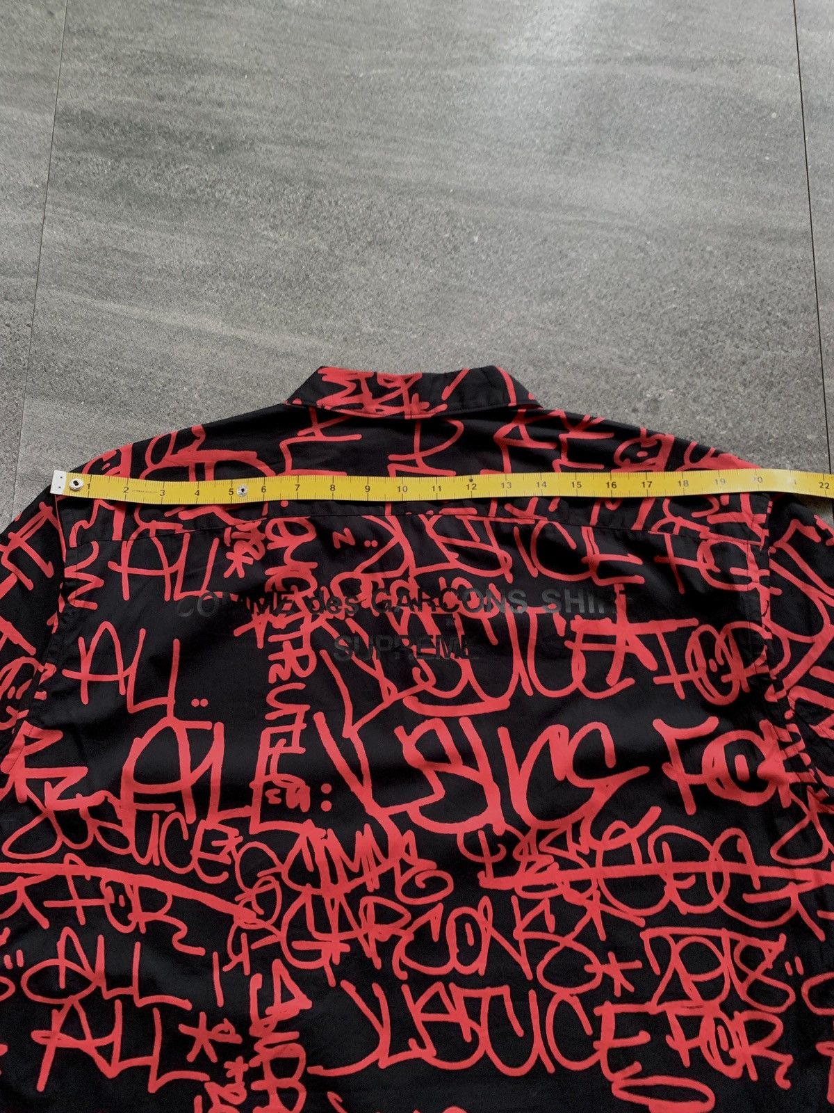 Supreme FREE TAX! Comme des Garcons Collabs Graffiti Zip Shirt Size US XL / EU 56 / 4 - 13 Thumbnail