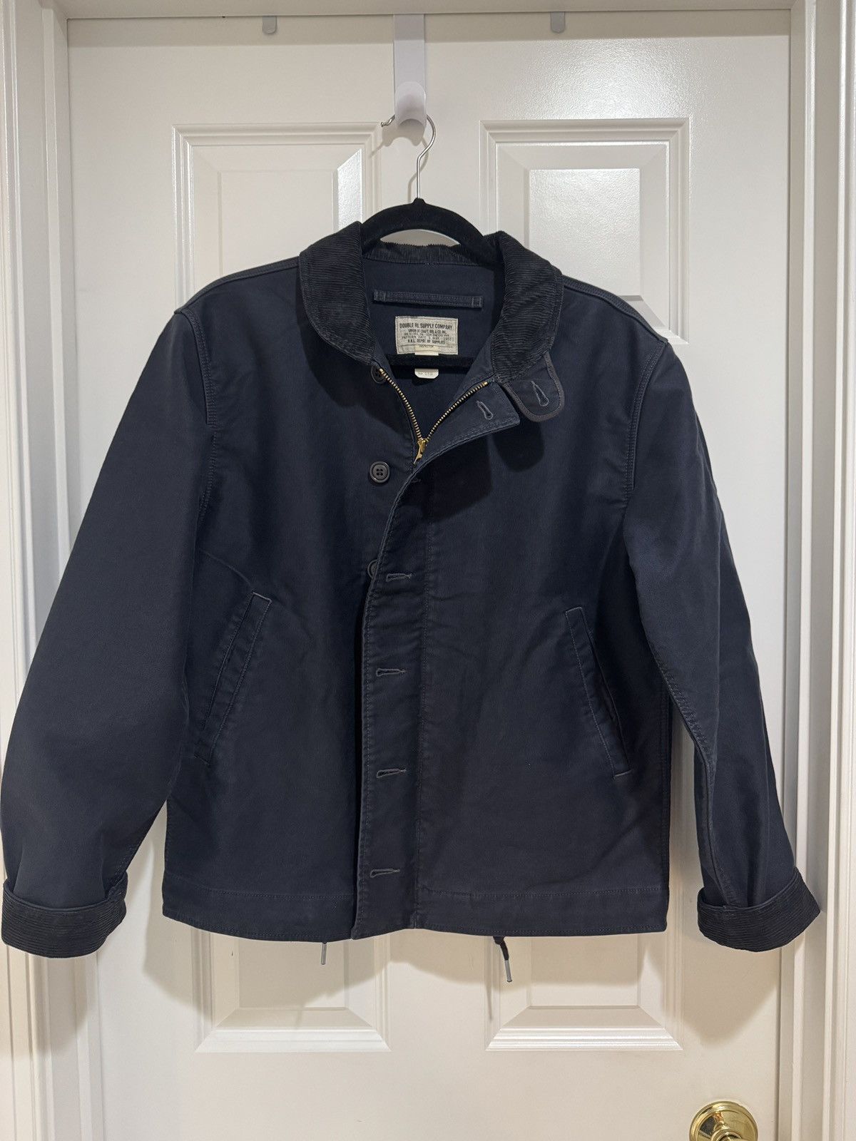 Ralph Lauren Rrl Navy Deck Jacket Vintage Size US S / EU 44-46 / 1 - 2 Thumbnail