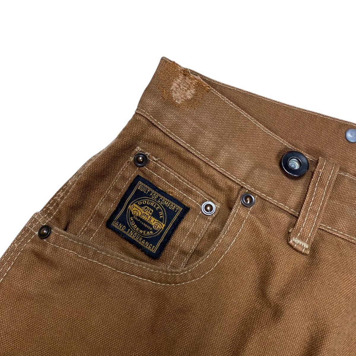 RRL Ralph Lauren Double RRL Ralph Lauren Carpenter Duck Canvas Work Pants Size US 32 / EU 48 - 4 Thumbnail