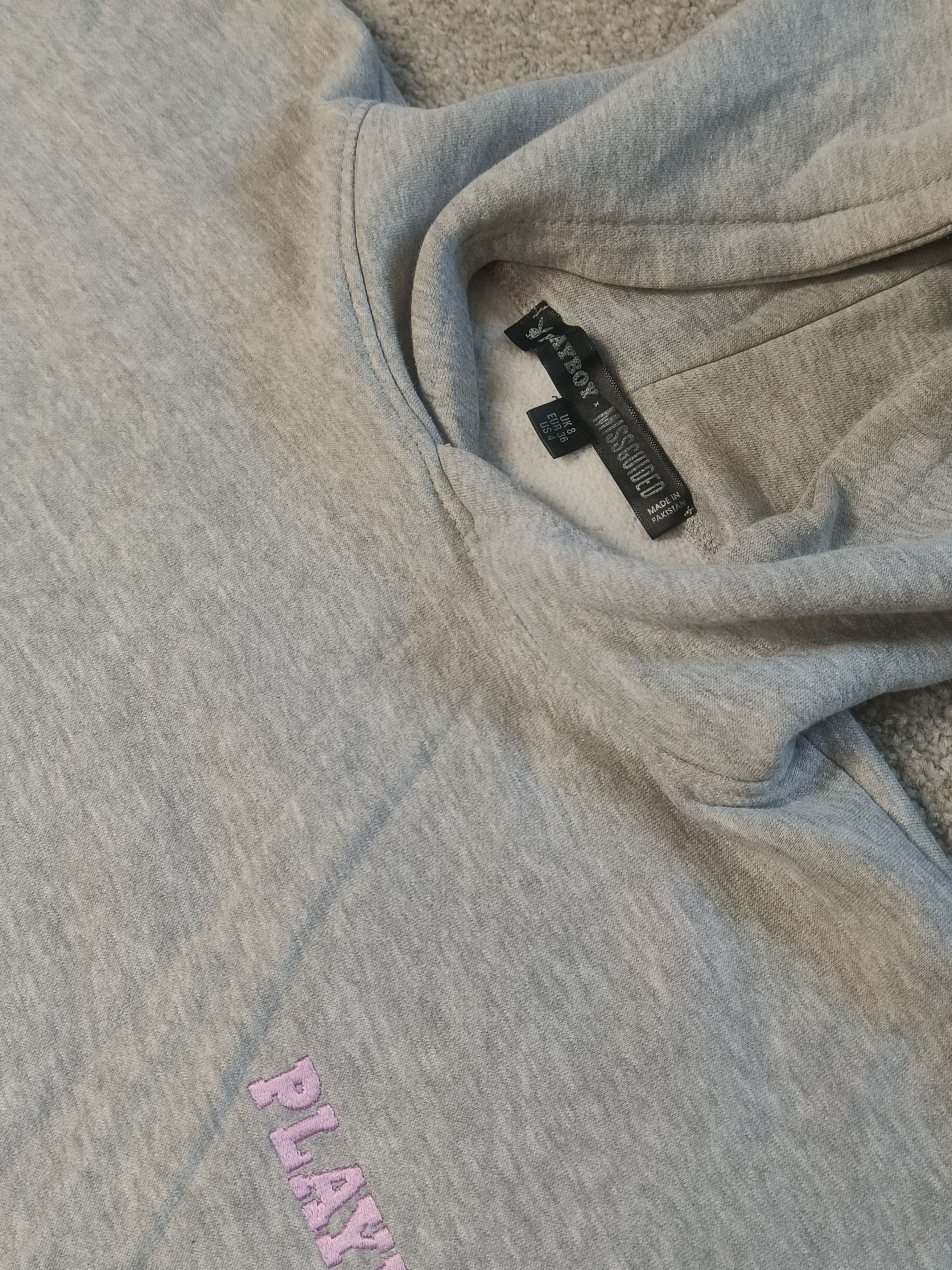 Playboy PLAYBOY x MISSGUIDED Oversized Lip Faded Print Hoodie Size US XL / EU 56 / 4 - 4 Thumbnail
