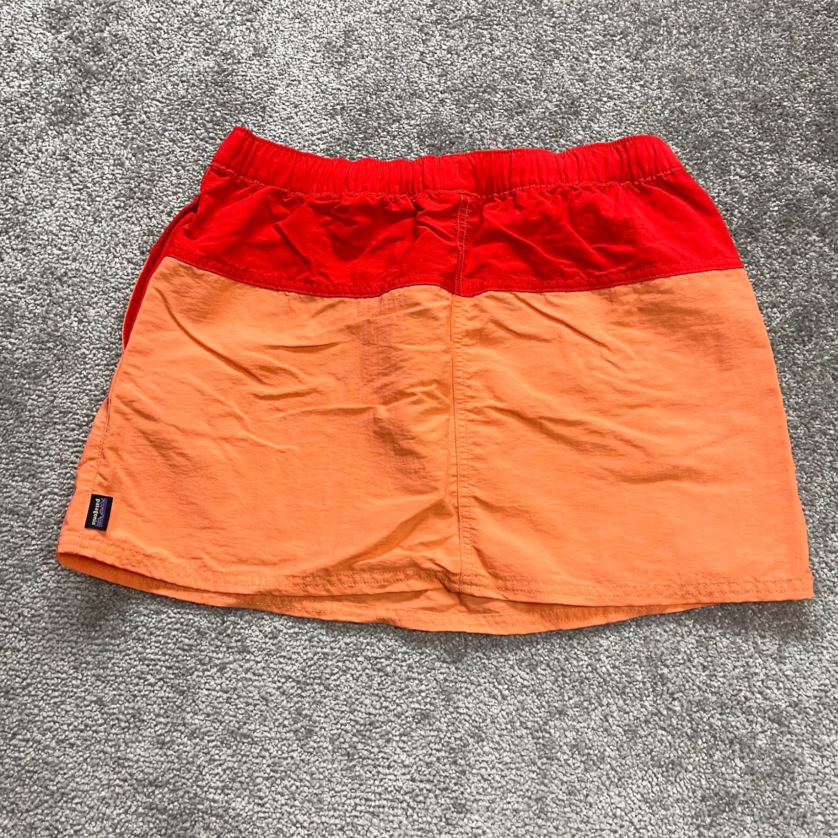 Patagonia Patagonia Swimwear Water Skirt Women S Orange Nylon Elastic Waist Logo 100% Nylon Swim Skirt Beach Womens Size 28" / US 6 / IT 42 - 2 Thumbnail