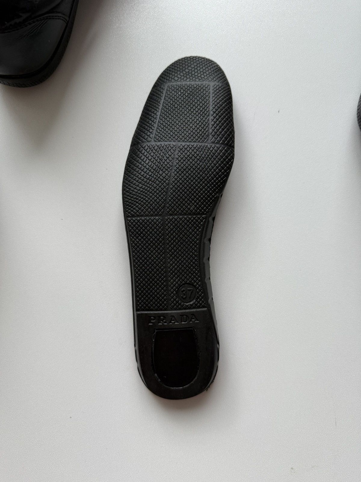 Prada Authentic PRADA Black Leather Sneakers – Stylish & Classic Size US 7 / IT 37 - 5 Thumbnail