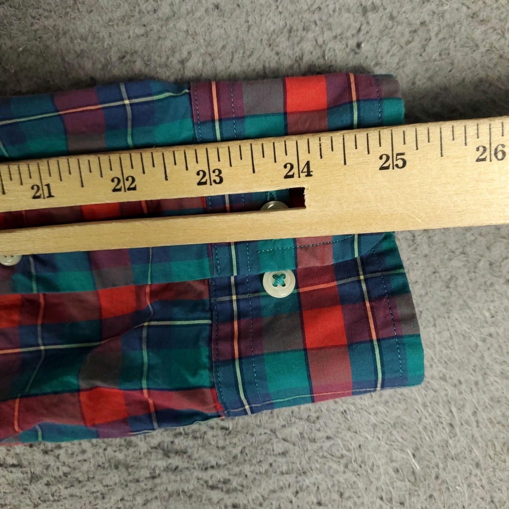 Brooks Brothers Brooks Brothers Shirt Mens Medium Red Green Plaid Button Up Long Sleeve Size US M / EU 48-50 / 2 - 6 Thumbnail
