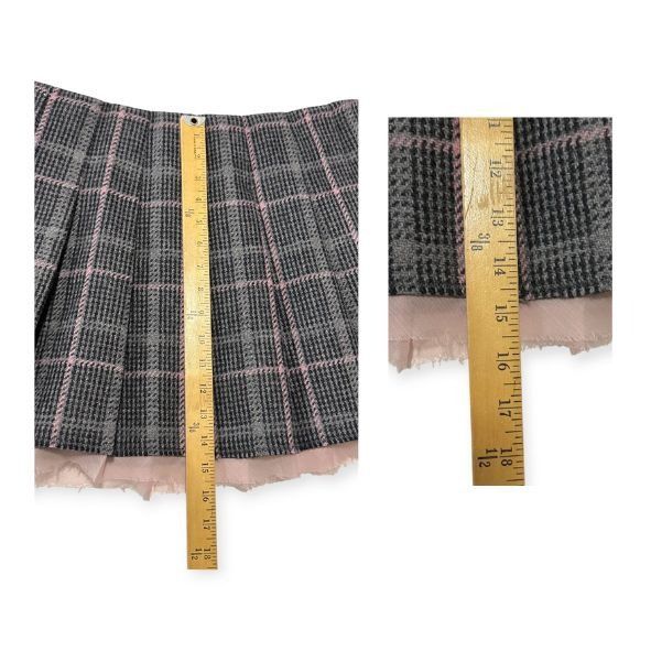 LoveShackFancy Loveshackfancy Rooney Pleated Wool Miniskirt, Plaid, Size 10 Size 32" / US 10 / IT 46 - 11 Thumbnail