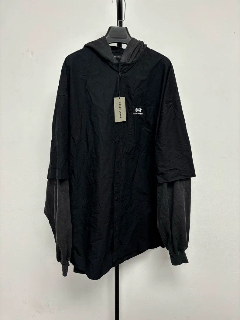 Balenciaga Balenciaga size 38 Black embroidered logo fake two-piece h Size US S / EU 44-46 / 1 - 1 Thumbnail