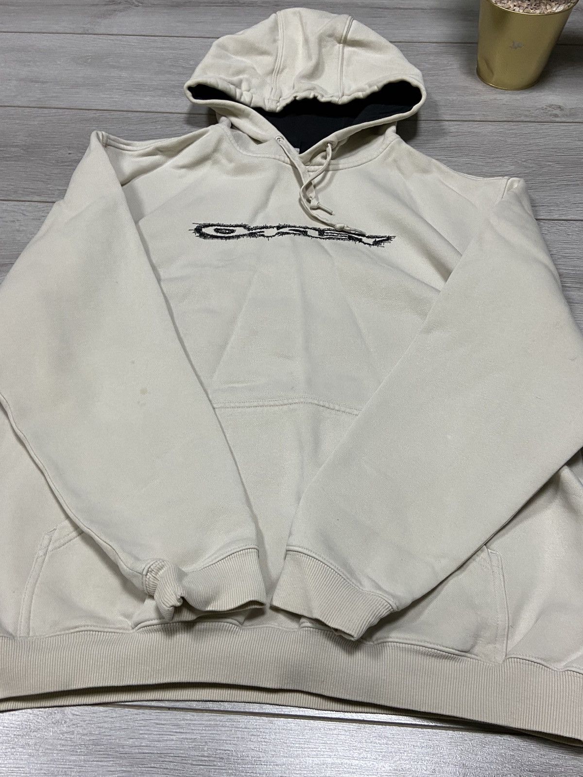 Oakley Oakley big logo distressed hoodie spell out Size US L / EU 52-54 / 3 - 4 Thumbnail