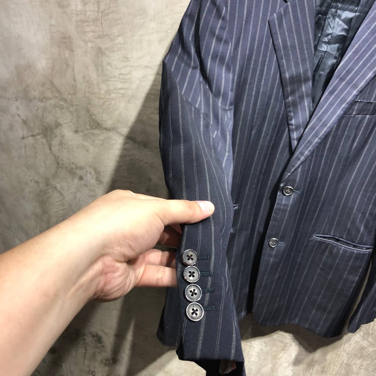 Hermes Hermes Pinstripe Blazer coat Size 48R - 5 Thumbnail