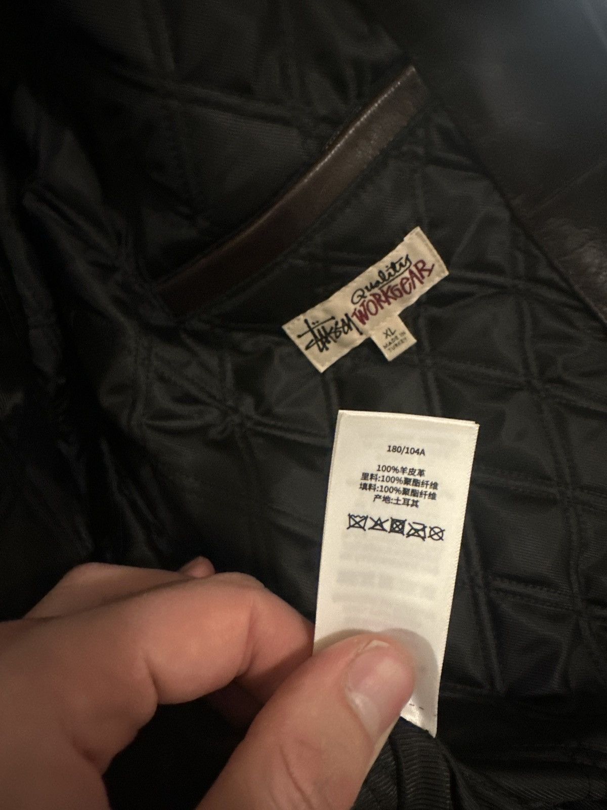 Stussy Stussy Garage Leather Jacket Size US XL / EU 56 / 4 - 4 Thumbnail