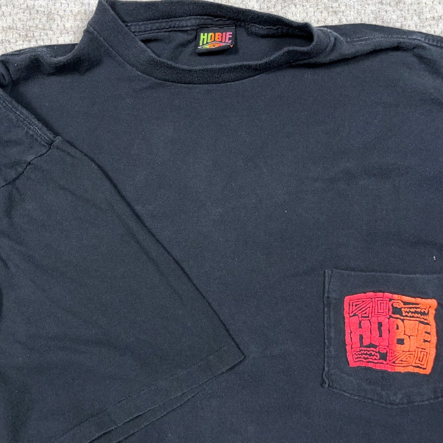 Vintage VINTAGE Hobie Shirt Men 3XL Black Pocket T Surfing 90s Single Stitch Size US XXL / EU 58 / 5 - 7 Thumbnail