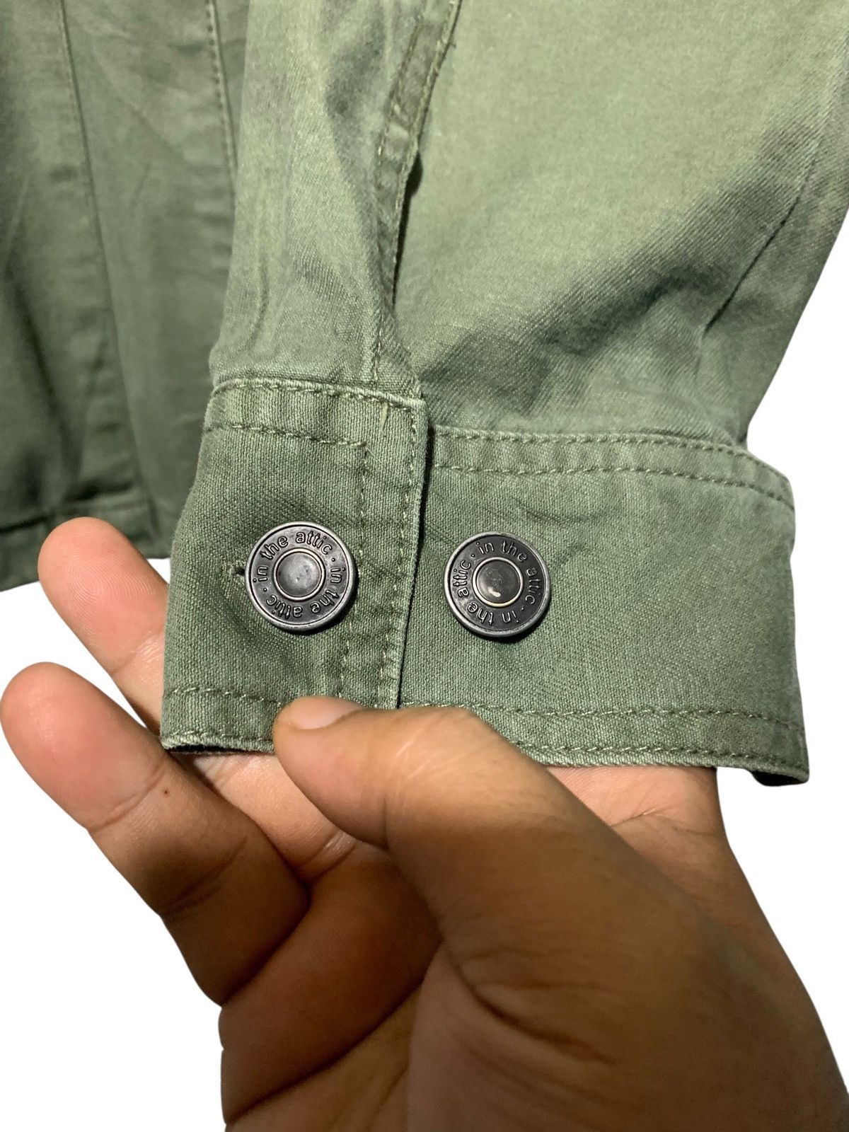 In The Attic 2000s In The Attic unkown pleasure military green jacket Size US M / EU 48-50 / 2 - 4 Thumbnail