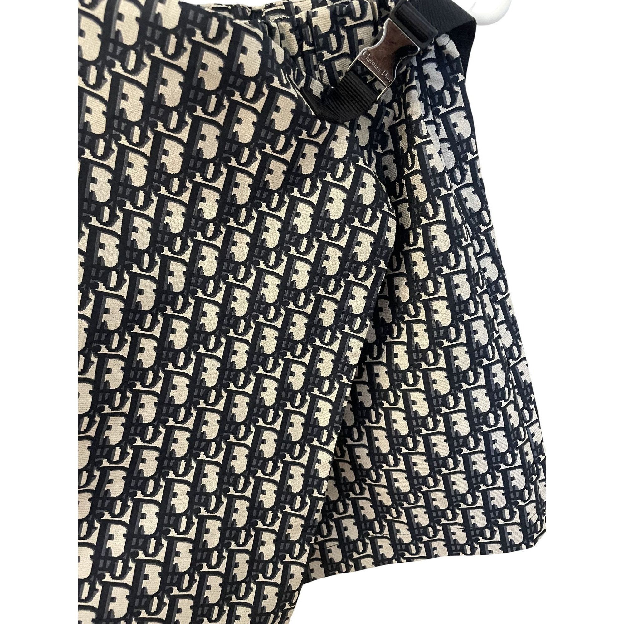 Dior Christian Dior Monogram Print Wrap Skirt With Buckle Detail Size 38" / US 16 / IT 52 - 4 Thumbnail