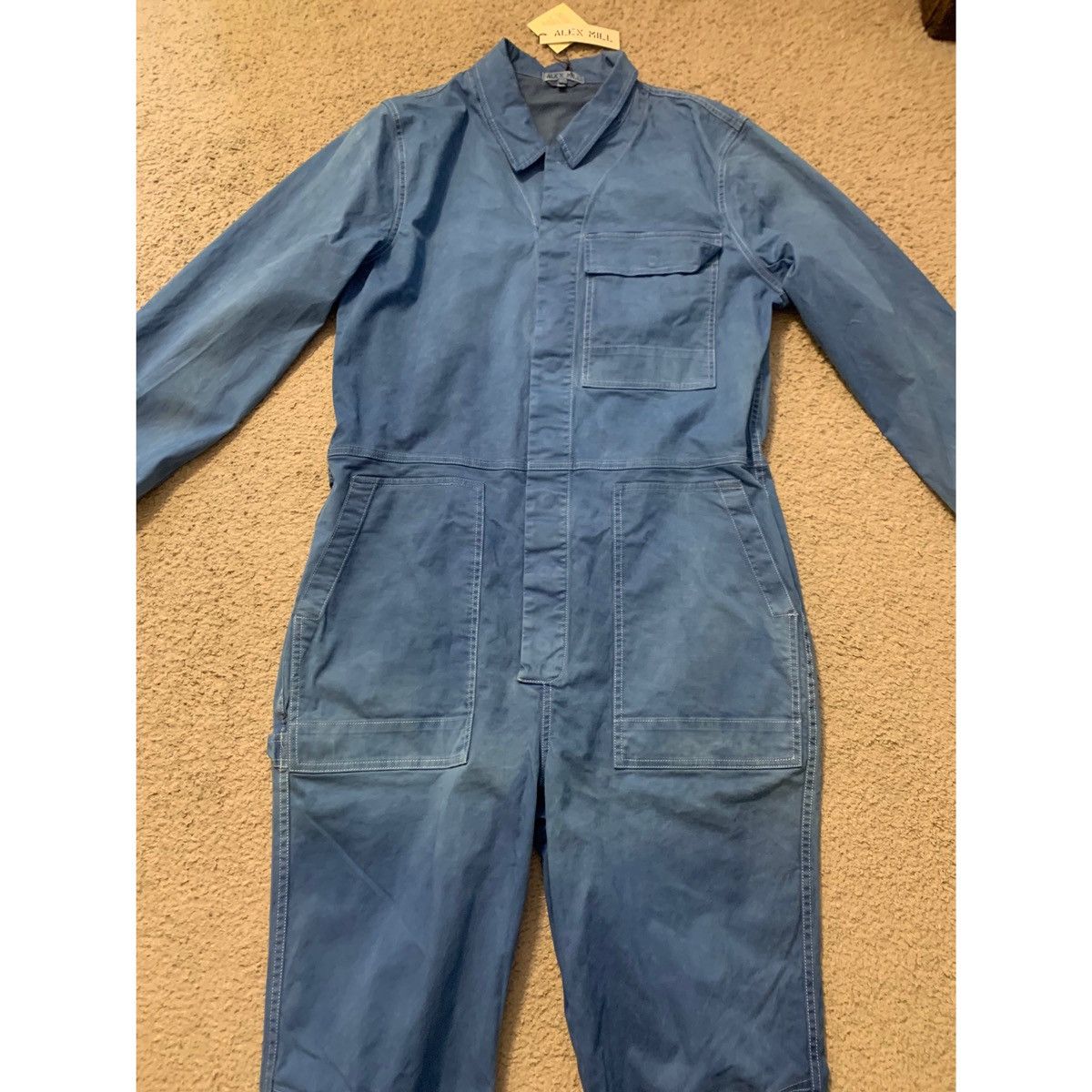 Alex Mill Alex Mill Indigo Dyed Field Jumpsuit Limited Edition Size US 36 / EU 52 - 2 Thumbnail