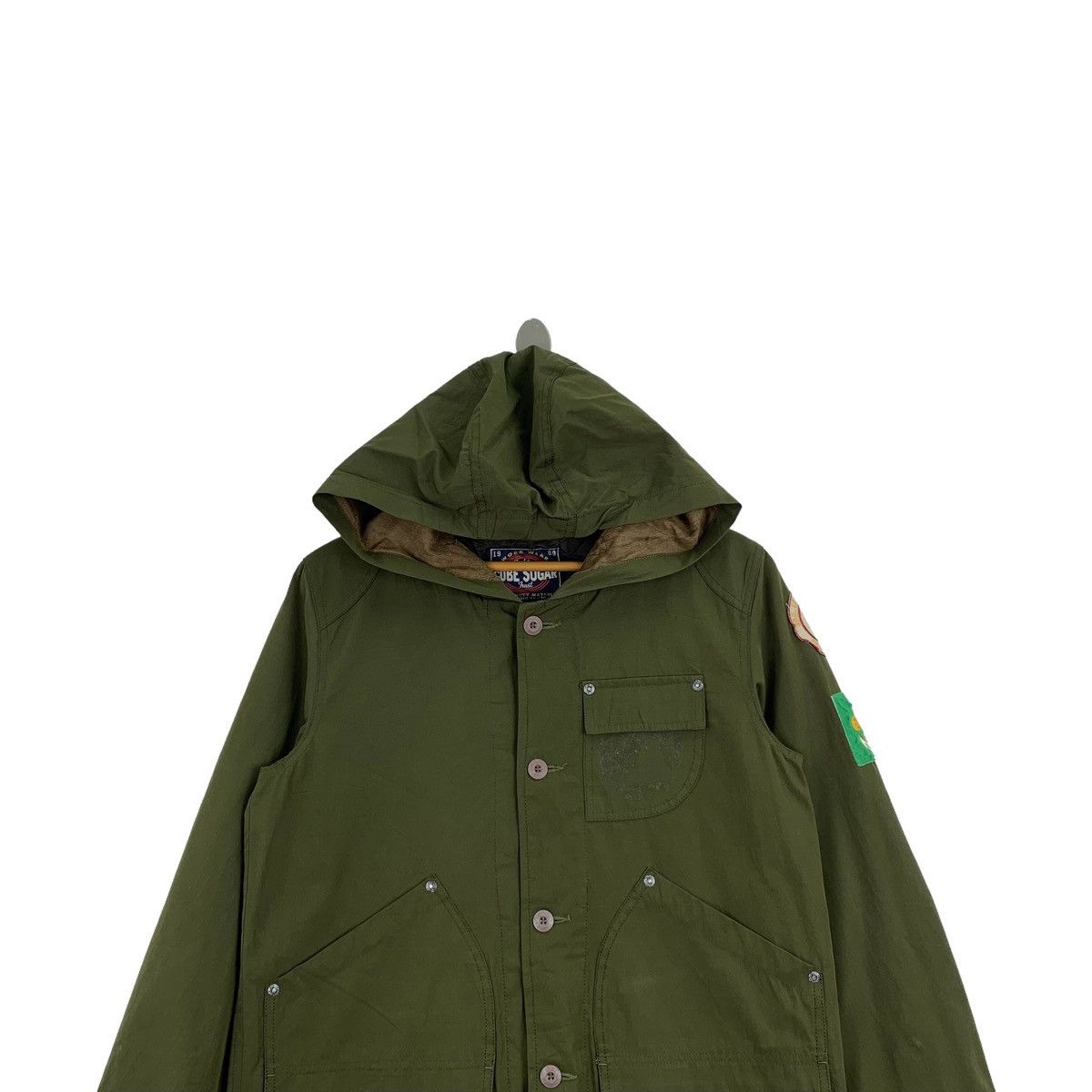 Japanese Brand CUBE SUGAR Japanese Brand Army Design Hoodie Parka Jacket Size US S / EU 44-46 / 1 - 3 Thumbnail