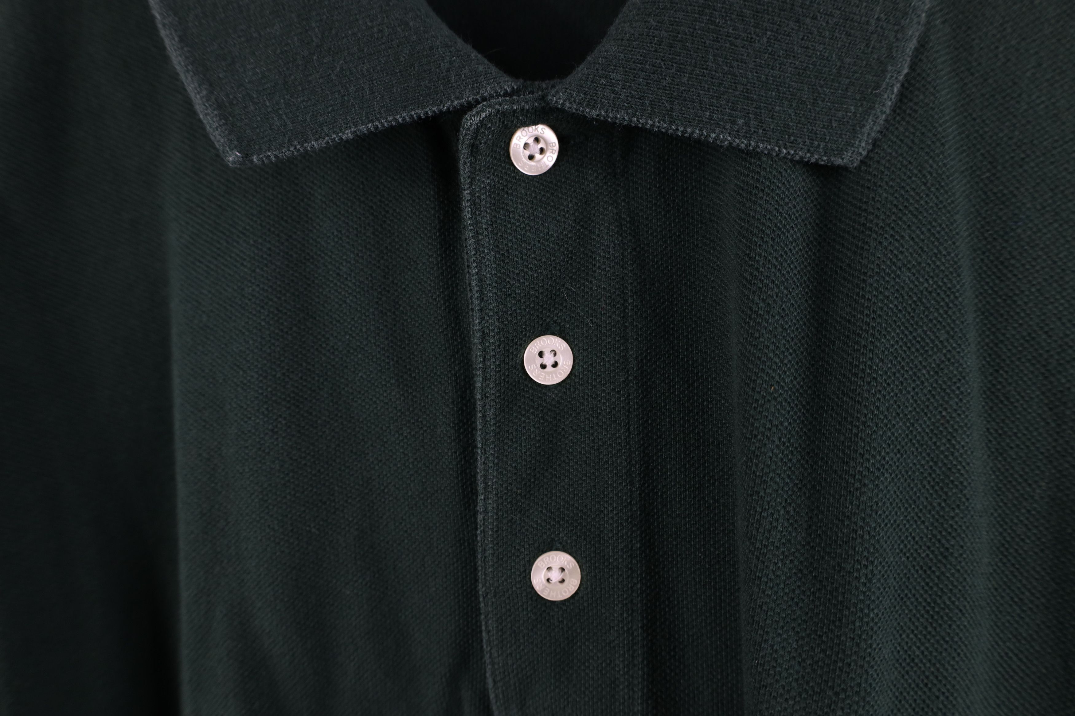 Brooks Brothers Vintage 90s Brooks Brothers Long Sleeve Rugby Polo Green Size US XL / EU 56 / 4 - 5 Thumbnail